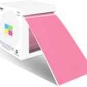 PARLAIM 3 X 5 Inch Rectangle Adhesive Color Coding Stickers,Square Inventory Stickers -250 Per Dispenser Box Pink (1 Roll-250 Pack)
