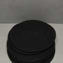 Round Placemats Set of 6, Cotton Rope Woven Table Mats, Hot Pads for Kitchen, Non Slip Heat Resistant Place Mats, 13 Inches Braided Placemat for Farmhouse Decor and Kitchen Table Decor (Black)