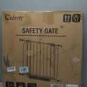 Baby Gate No Drilling, 29"-40" Auto Close Dog Gate Indoor for Doorways & Stairs, Pressure Mounted Adjustable Pet Gate, Easy Walk Through Child Gate for Children & Pets Stroller Friendly, White