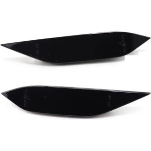 Smoked Dynamic LED Side Marker Turn Signal Repeater Indicator Light for Cayenne for 958 for 92A 2011-2014 Car Front Lamp Dynamic Turn Signal Light(Dynamic Crystal)