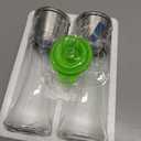 Home EC Premium Stainless Steel Sea Salt and Pepper Grinder Set of 2 - Adjustable Ceramic - Tall Glass Salt and Pepper Shakers - Kitchen Spice Mill W/Funnel & EBook