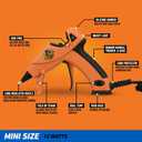 Gorilla Mini Hot Glue Gun Kit (Pack of 1 Mini Hot Glue Gun and 75 Sticks) - Dual Temp, Precision Nozzle, and Easy Squeeze Trigger