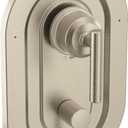 Moen T2900BN Gibson Posi-Temp with Built-in 3-Function Transfer Valve Trim Kit, Multi-Function Shower Handle, Contemporary Shower Diverter with Three Shower Settings, Valve Required, Brushed Nickel