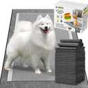 CROCI 28"x44" 4XL Activated Carbon Pee Pads for Dogs, Odor-Control Charcoal Dog Pads Absorbs Up to 12 Cups of Liquid, 6-Layer Thicker Leak-Proof & Quick Dry Dog Training Pads, Disposable (25 Counts)