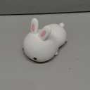 One Fire Bunny Toys for Kids Night Light for Kids, 16 Colors Cute Lamp, Soft Silicone Baby Night Light, 1200mAh Portable Dimmable Touch Lamps, Kawaii Room Decor, Christmas Gifts for College Girls (White)