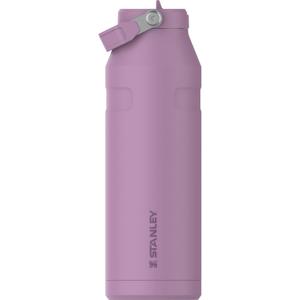 Stanley IceFlow Flip Straw 2.0 Water Bottle 50 oz | Built-In Straw with Larger Opening | Lightweight and Leak Resistant | Insulated Stainless Steel | BPA-Free | Lilac