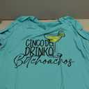 Cinco De Drinko Bitchachos Tshirt Women Cinco De Mayo Shirt Mexican Funny Tee, XX-Large, Teal