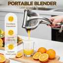 Fruit Juice Squeezer, Lemon Squeezer Manual, Non-Slip Ergonomic Grip, Easy to Use & Clean, 2026 New Upgraded Efficient Extraction of Citrus, and Other Fruits