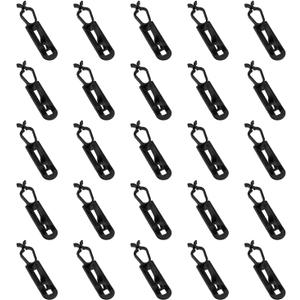 Christmas Gutter Clip Christmas Clips Plastic Icicle lamp Holder Ridge line Christmas Lights Clips for Holiday Outdoor Roofs, Shingles, Ridge Lines, Fence gutters Hook Black 30pcs