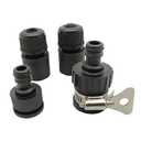 CALANDIS® 4 Pieces Gardening Water Hose Fittings Adapter Connector Durable Lightweight | 4 Pieces Water Hose Connectors