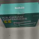 Ice Cream Storage Containers with Lids 2 PACK - 1.5 Quarts Homemade Ice Cream Tubs, Freezer Containers, Turquoise & Green