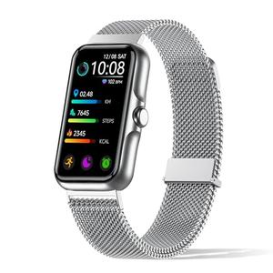 Health Fitness Tracker, Smart Watch with 24/7 Heart Rate and Blood Oxy-gen Monitor, Sleep Tracker with IP68 Waterproof, Activity Tracker Pedometer Step Counter for Women Men (Silver)