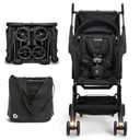 Munchkin Night Owl Lightweight Travel Stroller with Wheel Lights, Ultra Compact Baby Stroller for Everyday Travel and Easy Storage, Essential Gear for Babies & Toddlers, Black