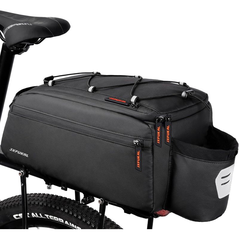 JXFUKAL Bike Bags for Bicycle Rear rack, 13L Supportive Bike Rack Bag ...