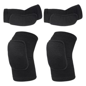 obmwang Volleyball Knee Pads and Volleyball Arm Pads Set for Kids Youth Volleyball Yoga Dance Football Basketball Running, Large