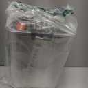 Rubbermaid Brilliance 16-Cup Airtight Food Storage Container with Lid Clear/Grey - optimal for pantry organization flour sugar and food storage (Set of 1)