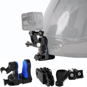 Motorcycle Helmet Chin Mount for Gopro, Action Camera Chin Mount for Motorcycle Dirt Bike Helmet 270 Rotatable Adjustable, Compatible with GoPro Hero 13/12/11, Insta360, DJI Osmo Action Camera