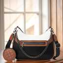 Myfriday Women PU Hobo Crossbody Bag, Coin Purse, 2 Straps Shoulder Purse