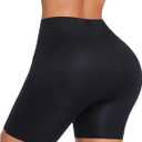 Padded Underwear Butt Lifting Panties Butt Lifter Built-In Fake Butt Pads Tummy Control Shapewear for Women (Black, L)
