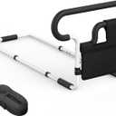 Bed Rails for Elderly Adults Safety: Adjustable Bedside Assist Bar for Seniors - Side Bed Railing Handle Support Guard - Bedrails Slides Under Mattress Fit King Size Queen Full Twin Beds