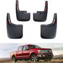 Kiwi Master Mud Flaps for 2015-2020 Ford F-150 (with Fender Flares), Heavy Duty Mud Guards, Front & Rear Splash Guards, No Drill, 4 Pcs Set