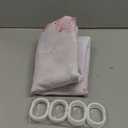 Pink Cherry Shower Curtain 72''W x 72''L Standard White Floral Flower Sakura Plum Blossom Japanese Asian Anime Cute Girl Girly Pretty Style Polyester Fabric 12 Pack Plastic Hooks