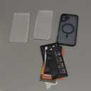 Symcele Designed for iPhone 16 Plus Case, Compatible with MagSafe, with Privacy Screen Protectors X2, [Camera Protection] [15FT Military Drop Protection] Shockproof Phone Case, 6.7", Navy Blue