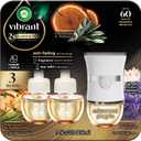 Air Wick Plug In Scented Oil Advanced, 1+3 Starter Kit, Essential Oils, Air Wick Plug Refills, Scent Diffusers, Plug In Air Freshener for Home, Home Essential, Sandalwood and Lavender Variety (2.01 Fl Oz (Pack of 1))