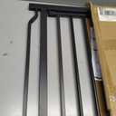 50" Extra Tall Baby Gate No Drilling, Auto Close Dog Gate, Black