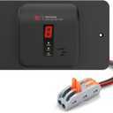 RV Propane Gas Detector, Digital Propane/LP Gas Alarm-12V DC for Motorhome Travel Trailer, Motor Coach, Truck Camper, (R601 Black)
