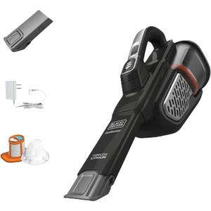 BLACK+DECKER dustbuster Portable Vacuum Cordless Handheld, Small Hand Vacuum Cleaner for Dorm Home and Car, Powerful 20V AdvancedClean+ (HHVK515J00FF)