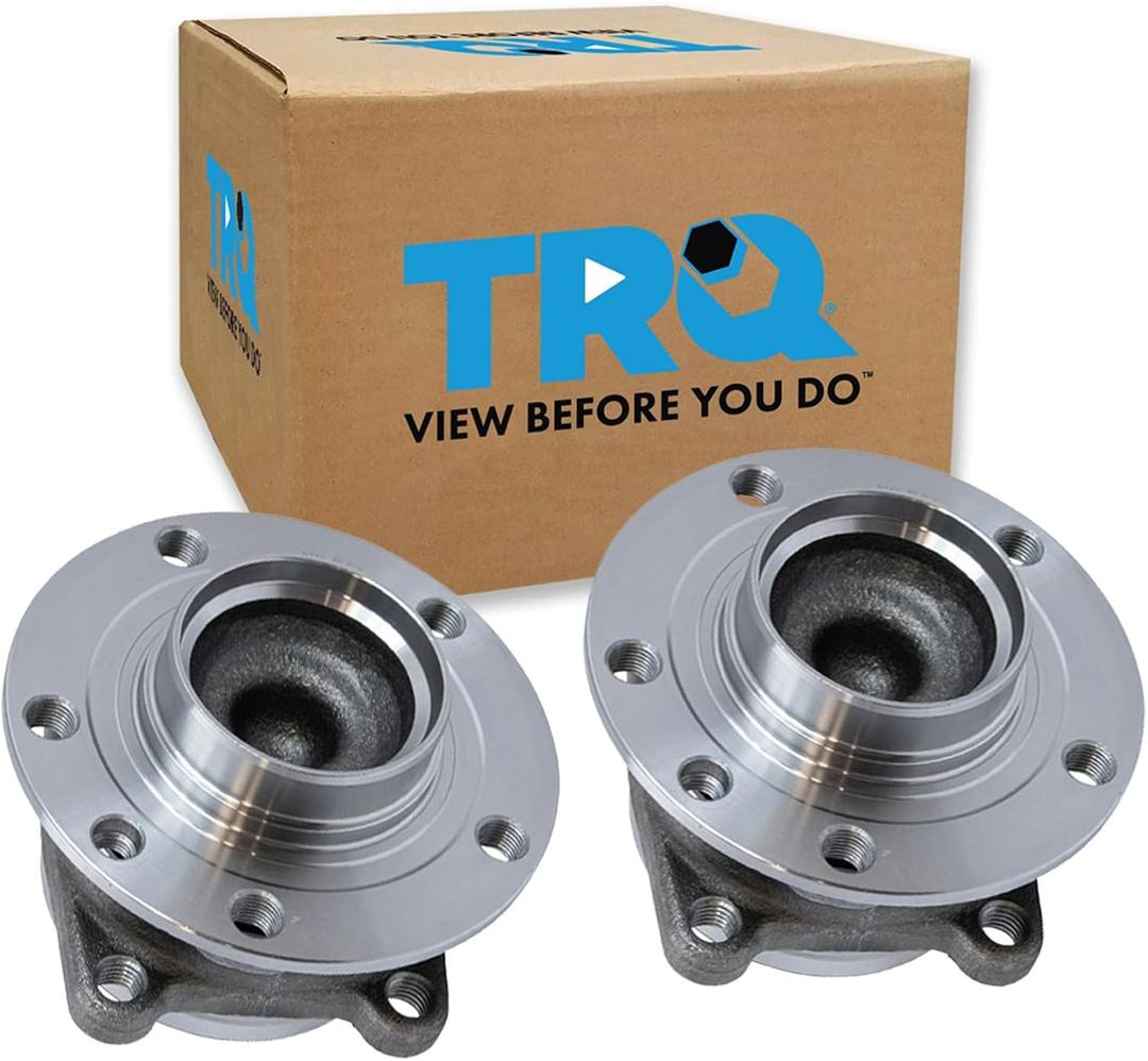 TRQ Rear Left and Right Wheel Bearing and Hub Assembly Set 2 Piece Compatible with 2014-2022 Jeep Cherokee Front Wheel Drive 2015-2017 Chrysler 200 Front Wheel Drive