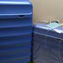 2pcs Anti-scratch ABS Hardside blue luggage Carry-On 20inch and 28inch Lightweight Spinner Suitcase