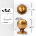 10 x 10 Pack Antique Brass Cabinet Knobs Single Hole Cabinet Pulls Round Kitchen Cabinet Knobs Drawer Knobs