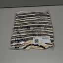 Saodimallsu Womens Striped Cropped Sweaters V Neck Cute Bow Tie Puff Sleeve Loose Knit Trendy Pullover Sweater (Small, Apricot)