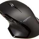 Amazon Basics Full Size Ergonomic Wireless Mouse with Fast Scrolling, Compatible with PC, Mac, Laptop - Black
