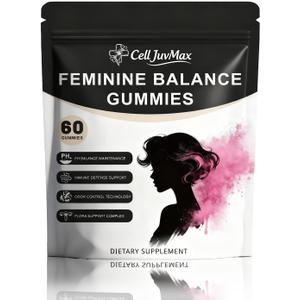 Women's Probiotic Gummies for Feminine Health & Balance, Natural Pineapple Flavor, Digestive Support, 60 Count (1)