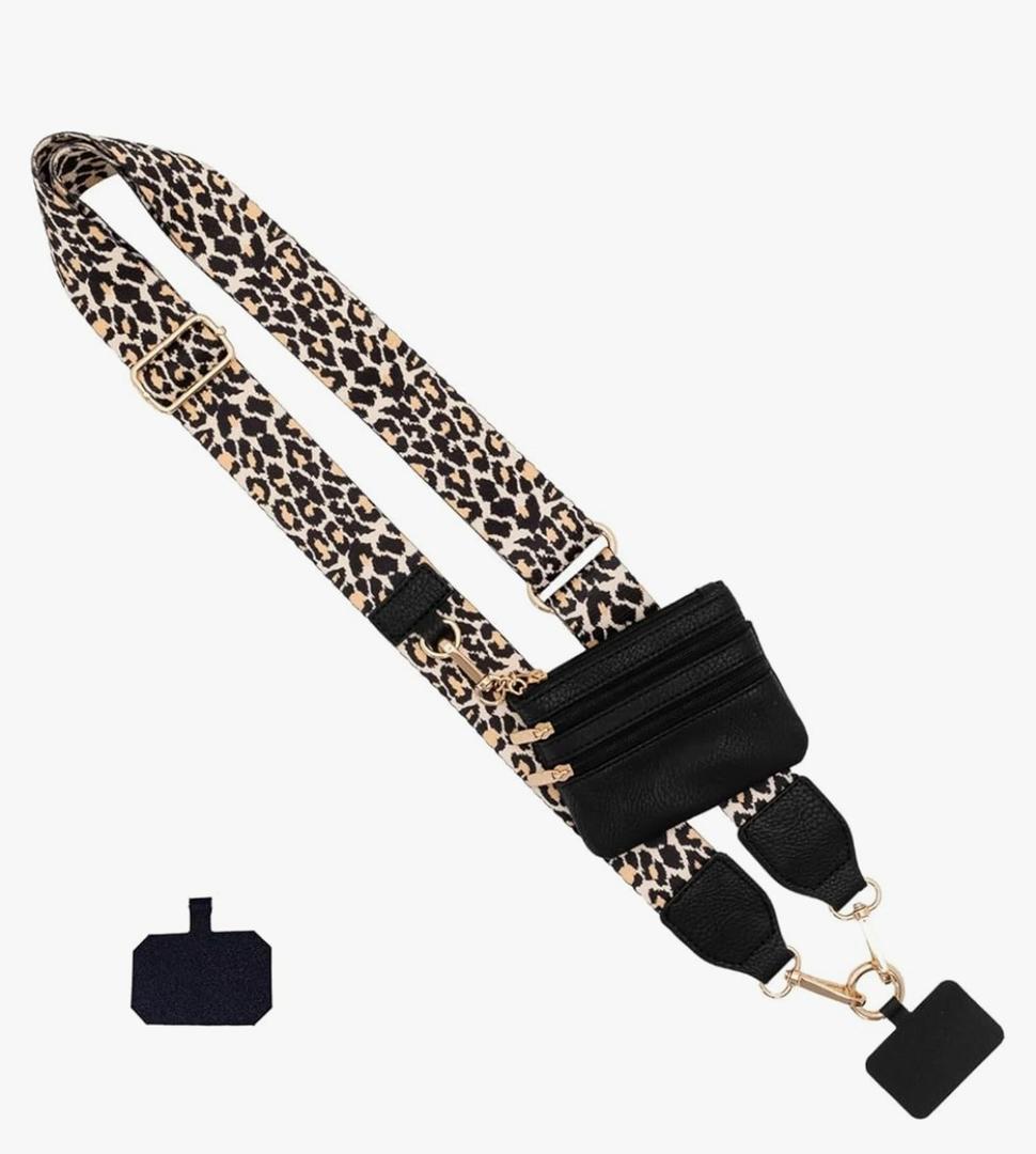 Clip And Go Strap For Phone With Wallet, Phone Strap With Zippered Pouch, Phone Strap Crossbody Pack of 4