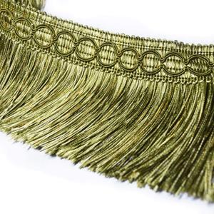 BEL AVENIR Brush Fringe Trim Basic Trim Collection 6.5 Yard x 3.54 Inches (Green)