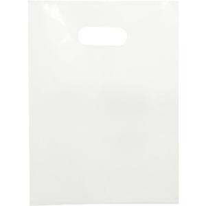 Choice Marts Merchandise Bags White Color 100 Count 9"x12" Size 1.5Mil Thick With Handles