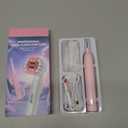 Rotating Electric Toothbrush with 8 Brush Heads for Adults and Kids, 3 Modes Rechargeable Power Toothbrush with 2-Minute Smart Timer, 45-Day Battery Life (Pink)