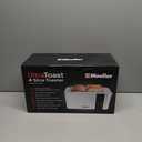 Mueller UltraToast Full Stainless Steel Toaster 4 Slice, Long Extra-Wide Slots for Bagels and Waffles, 6 Browning Levels, LED Display, Cancel/Defrost/Reheat Functions & Removable Tray, Kitchen Gadgets