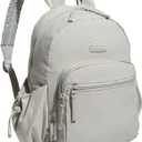 adidas Small Backpack for Women  Weekender Lightweight Bag with Laptop Sleeve, Metal Grey, One Size