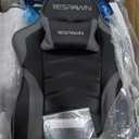 Respawn 900 Console Gaming Recliner with Footrest and Lumbar Support - Comfortable Ergonomic Gaming Chair with Headrest, No Wheels, Reclining, Heavy Duty, Racing Style Video Game Chairs - Gray (Grey)