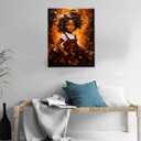 Tucocoo Black Baby Girl Paint by Number for Adults Beginner, DIY Oil Painting Kits on Canvas with Brushes and Acrylic Pigment, Chocolate Color Style Picture for Home Decor 16x20 inch (Frameless) (Artwork-17)