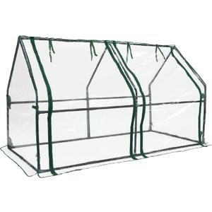Gardzen Mini Greenhouse, Portable Cold Frame Green House Indoor Outdoor, Small Greenhouse for Seed Starting & Plant Protection, 71.7"(L) x36.2(W) x42.5(H)