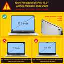 Mektron for MacBook Pro 13-inch Case 2022 2021 2020 Release A2338 M2 M1 A2289 A2251, Printed Plastic Hard Shell Cover for New MacBook Pro 13.3-inch Touch Bar Fits Touch ID，Peony Flowers C186