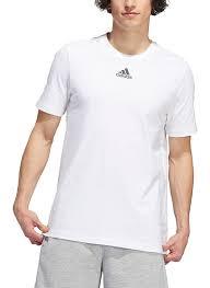 adidas Boys' Short Sleeve White Medium