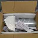 4 Inch Dryer Vent Cover Outside Hooded Wall Vent with Screen and Damper, Exhaust Vent Wall Mount Exterior Wall Vents Cover Cap for Dryer Ventilation&Outdoor Air Exhaust,Galvanized Steel,White