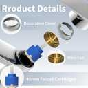 40mm Faucet Cartridge,CUPC/NSF Certification,Single Handle Ceramic Faucet Cartridges,Compatible with Bath,Tub and Kitchen Faucet Cartridge Replacement